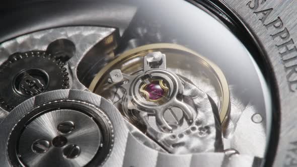 Full Open Mechanism of Swiss Watch