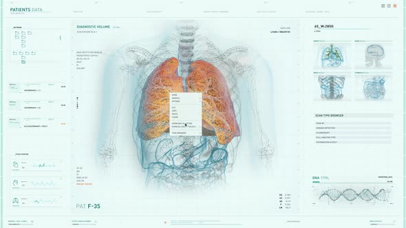 Writing the Diagnosis in the Patient Medical Report after the Analysis of Lungs alt