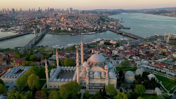 Sunset Aerial istanbul