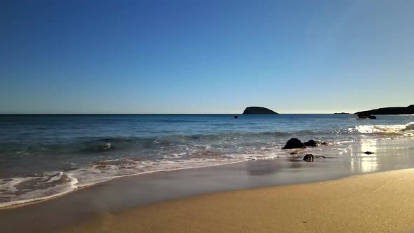 Cala Nova beach in Ibiza, Spain