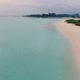 Drone Flyuing Along Maldive Paradise Tropical Island - VideoHive Item for Sale