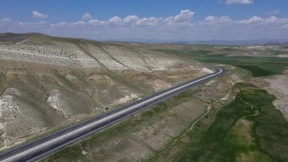 Double Road In The Valley