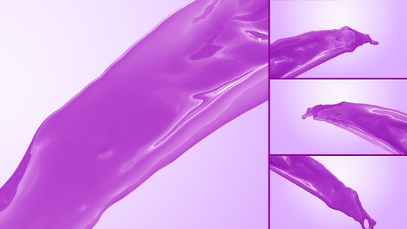 Pouring Purple Paint