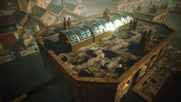 Ruins of a Very Heavily Polluted Industrial Factory alt