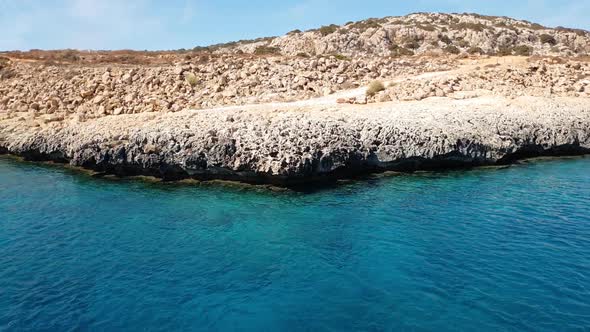 View From the Sea To Cavo Greco in Protaras, Cyprus