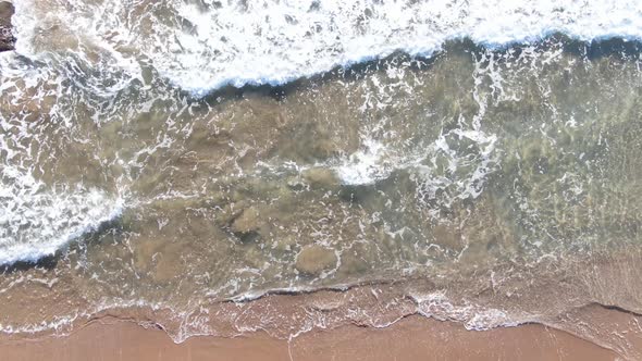 Aerial Wave View in Antalya