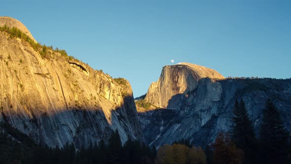 Yosemite Valley Sunset Time Lapse
