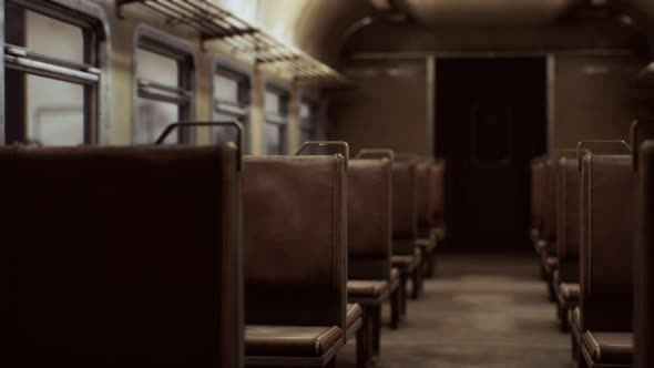 Interior of Old Soviet Electric Train