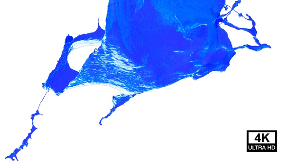 Collision Of Streaming Blue Paint Splash V3 alt