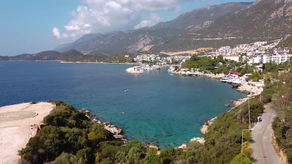 Overview of a mediterranean town.