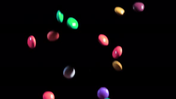 Multicolor Sweets Falling