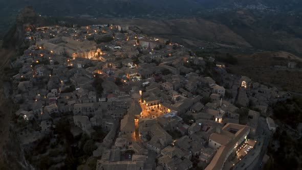 Village of Gerace By Night