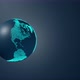 3d planet earth with continents map of glowing dots - VideoHive Item for Sale