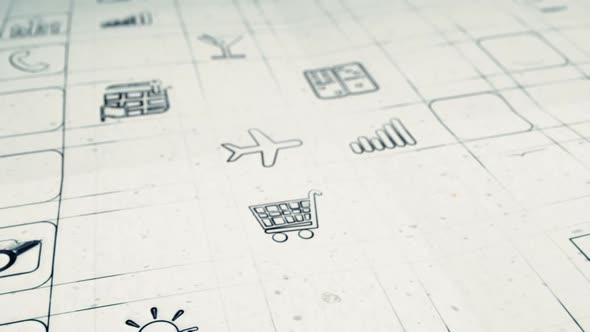 Mobile App Development Concept Smooth Camera Pan alt