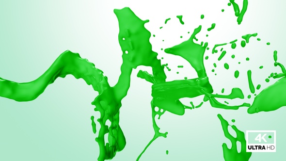 Splash Of Green Paint alt