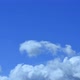 Heavy Cumulus Clouds Float on Vibrant Blue Sky on Sunny Day - VideoHive Item for Sale