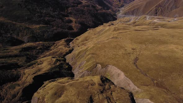 Road Through Caucasus Mountains