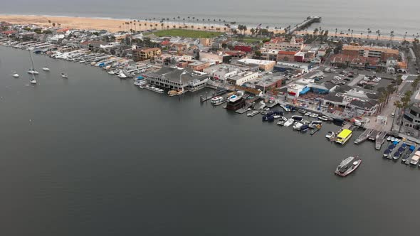 June gloom in Newport Beach, California