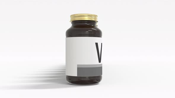 VITAMIN D Text on the Labels of Medical Bottles