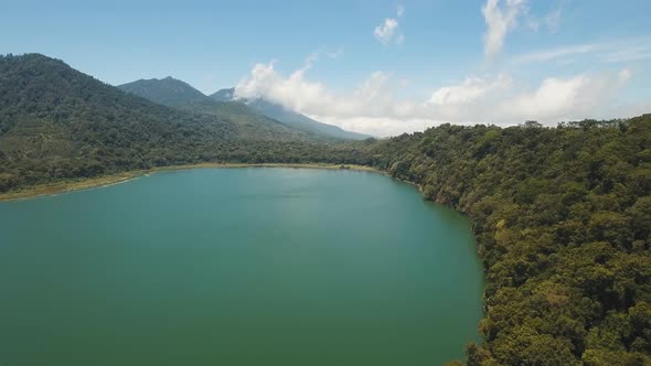 Lake in the Mountains, Island Bali,Indonesia.