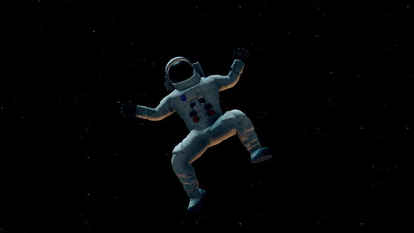 Male Astronaut Lost In Outter Space Hd alt