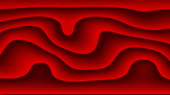 Red Smooth Liquid Waves