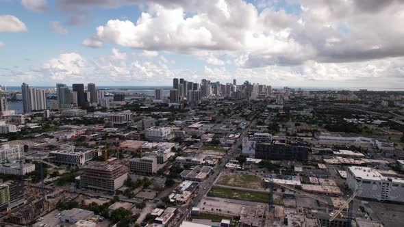 Aerial Dolly Footage Wynwood Miami Fl 4k