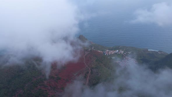 Incredible Views Through the Clouds of the Canary Volcanic Island of La Gomera