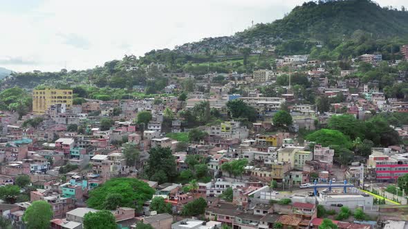 Aerial View of the Tegucigalpa Slum