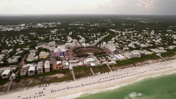 Cinematic Aerial Seaside Fl Usa