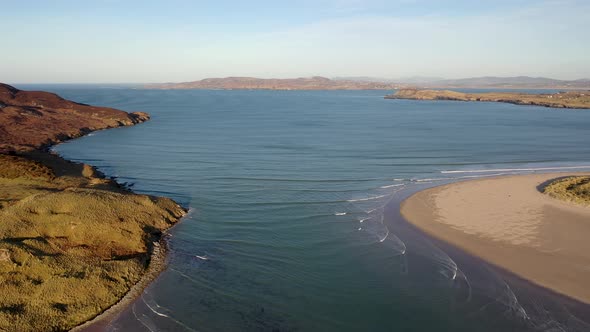 Aerial View of Dunfanaghy in County Donegal  Ireland