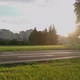 Free Young Woman Runs in Summer Park at Sunset - VideoHive Item for Sale