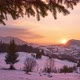 Winter Sunset in Carpathian Winter Landscape - VideoHive Item for Sale