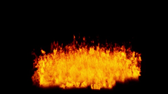 Burning flames from start to finish with ProRes Isolated by Alpha channel (transparent background) alt