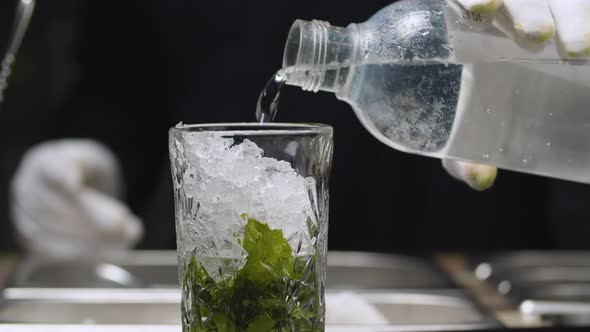 Making a Mojito Classic Cocktail