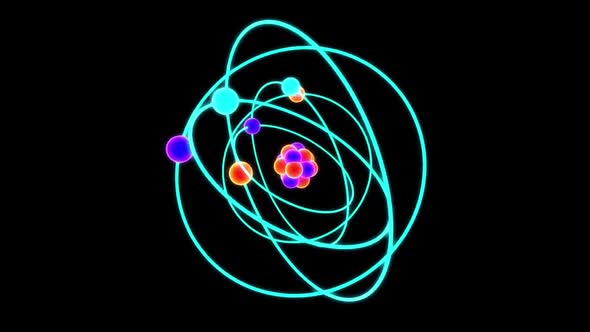 Rotating Colorful Atom Loop