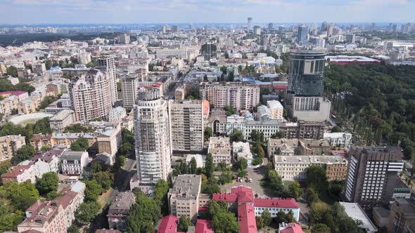 Kyiv, Ukraine Aerial View of the City. Kiev