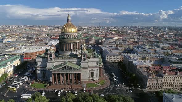 Flight Near Saint Isaac's Cathedral, Russia