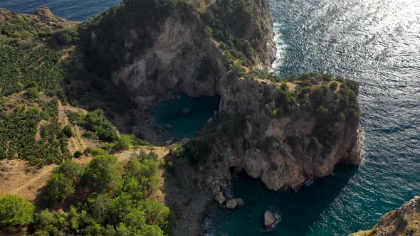 Blue Lagoon in Turkey Filmed on a Drone