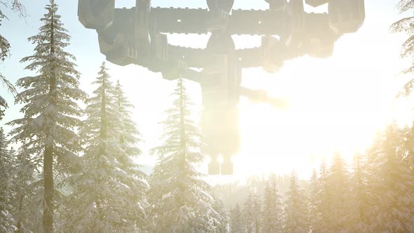 Alien UFO at Earth alt