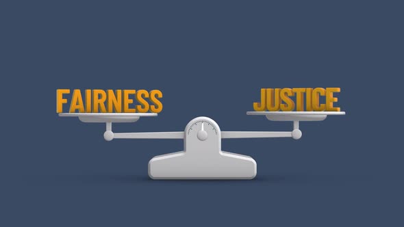 Fairness and Justice Balance Weighing Scale Looping Animation