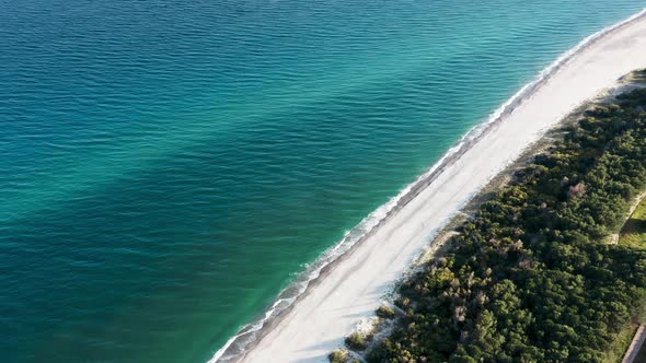 Relaxing View of Sandy Beach