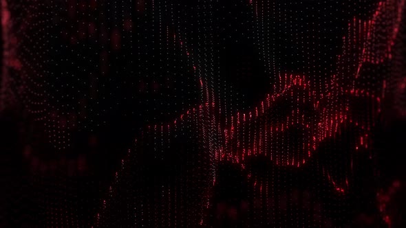 Mir Particle Animated Background Red V2 Loop