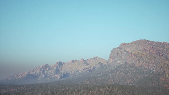 Aerial Rocky Mountains Landscape Panorama