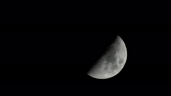 Moon  UHD Close-up. Planet Satellite.