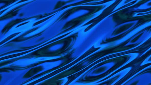 Dark Blue Liquid Metallic Surface Waves