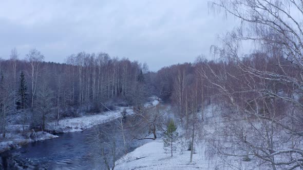 Winter View of River