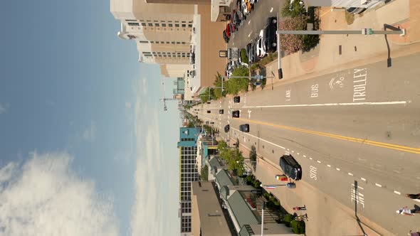 Aerial Vertical Video Of Virginia Beach 4k