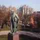Aerial View to Monument of Taras Shevchenko at Kyiv Park - VideoHive Item for Sale