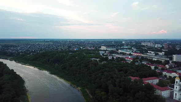 Evening Panorama Of The City Of Vitebsk At Sunset 4